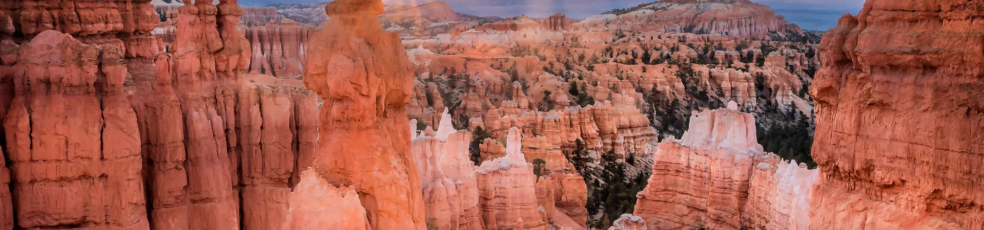 Bryce Canyon in Utah by sunset