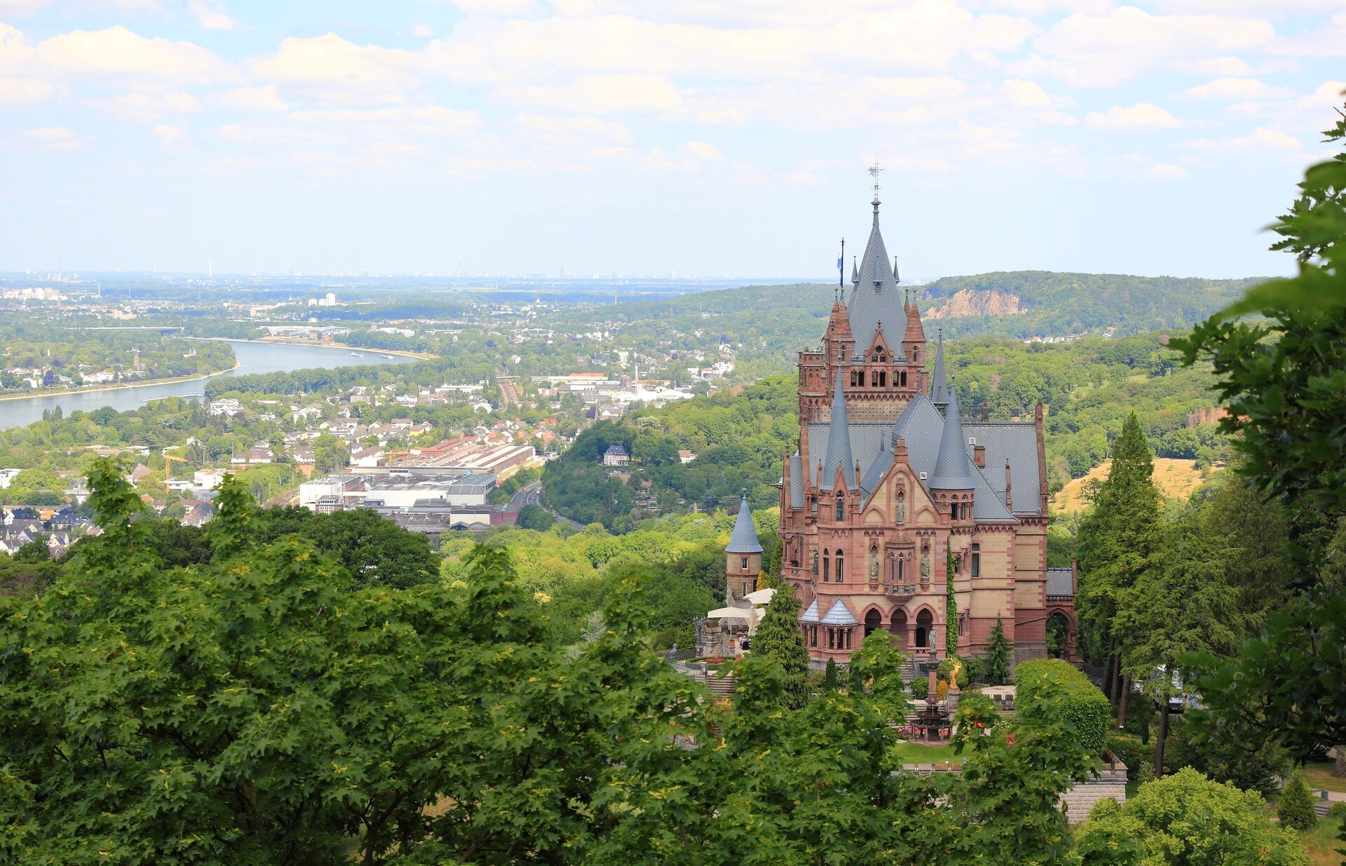 Drachenburg Castle Rhine Valley And The City Of Bonn Germany Europe