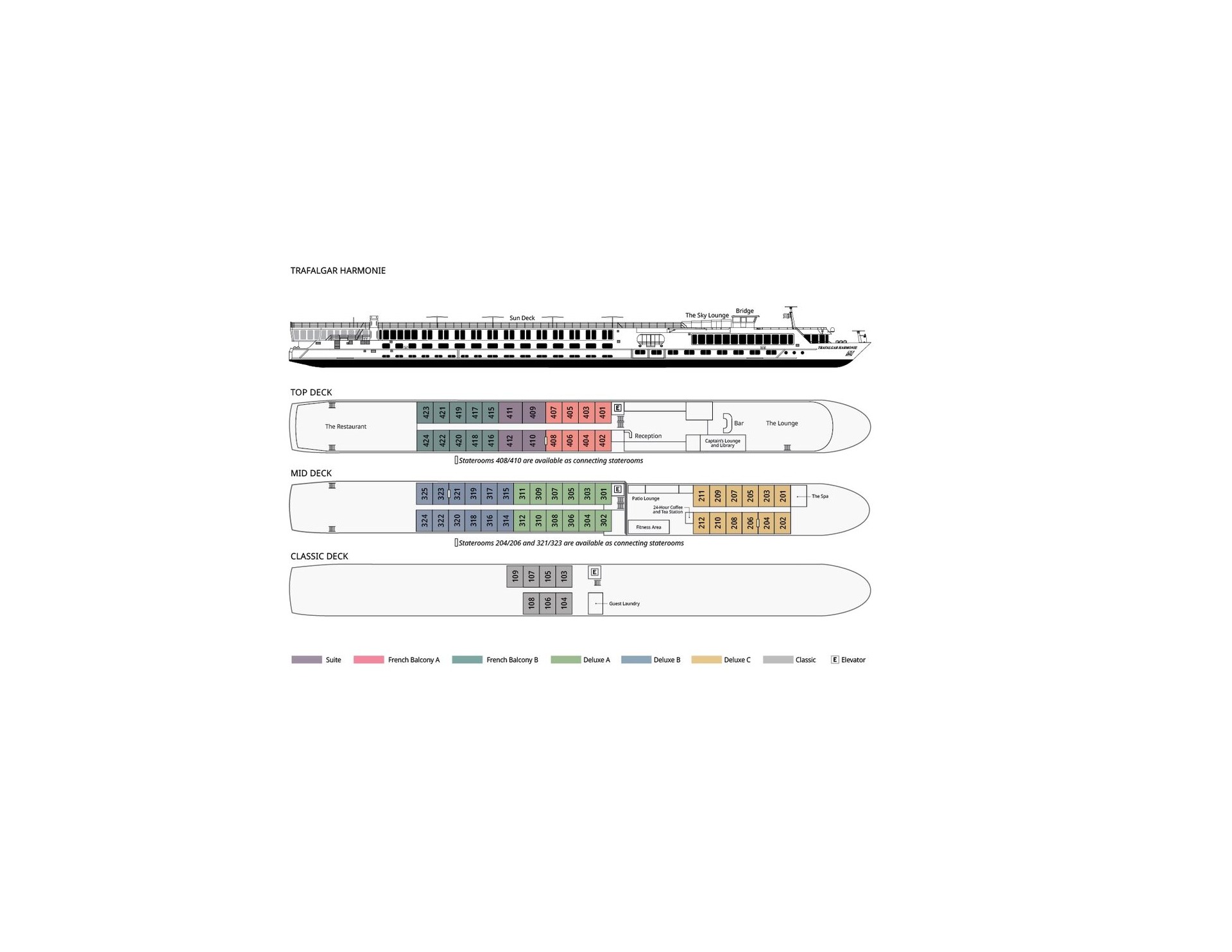 Harmonie Deck Plan