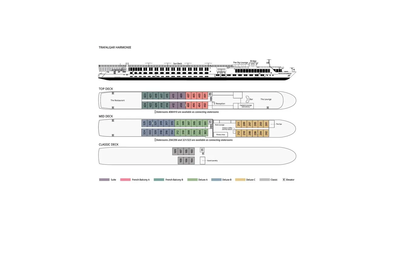 Harmonie Deck Plan