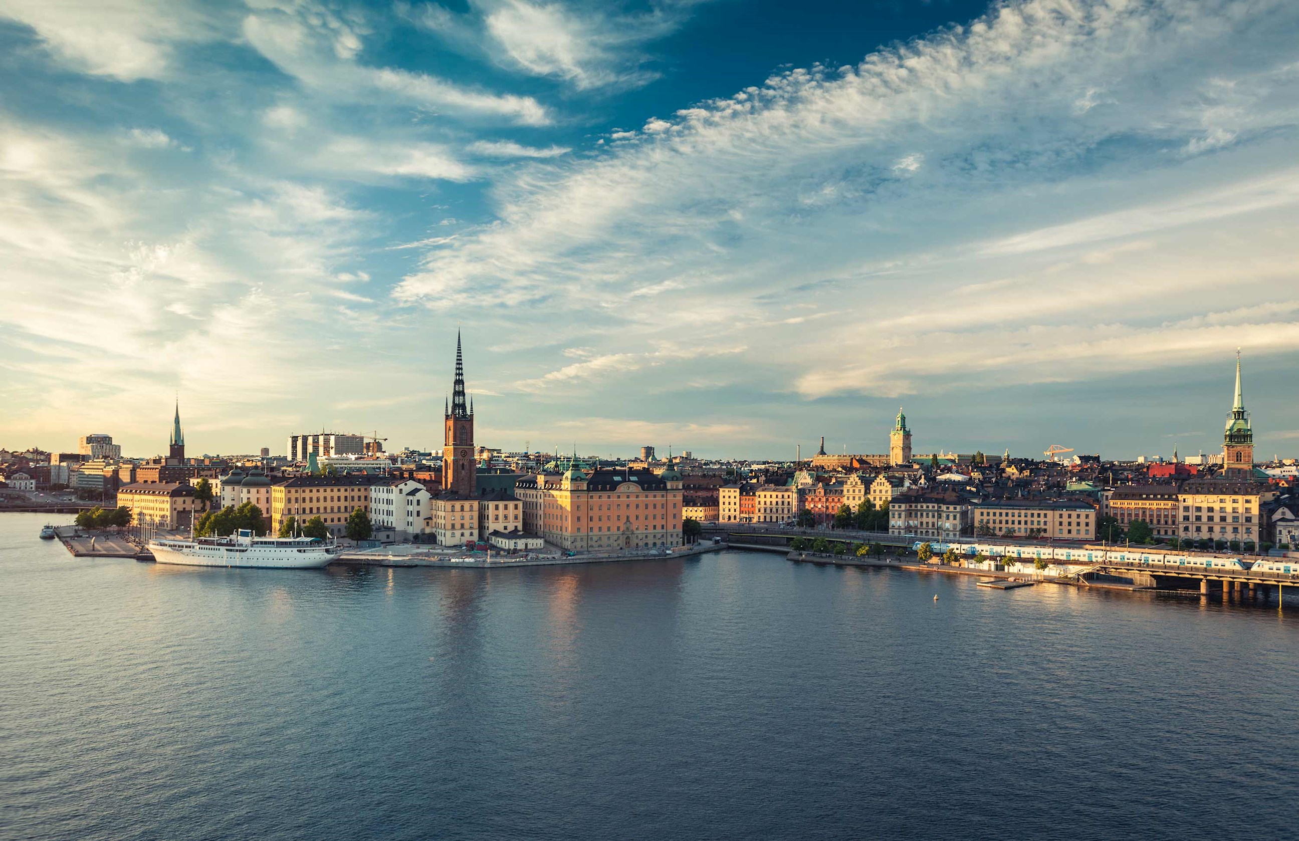 A view of Lake Malaren in Stockholm, Sweden