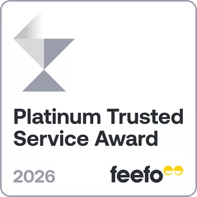 Platinum Trusted Service Award 2026 Badge 1X1