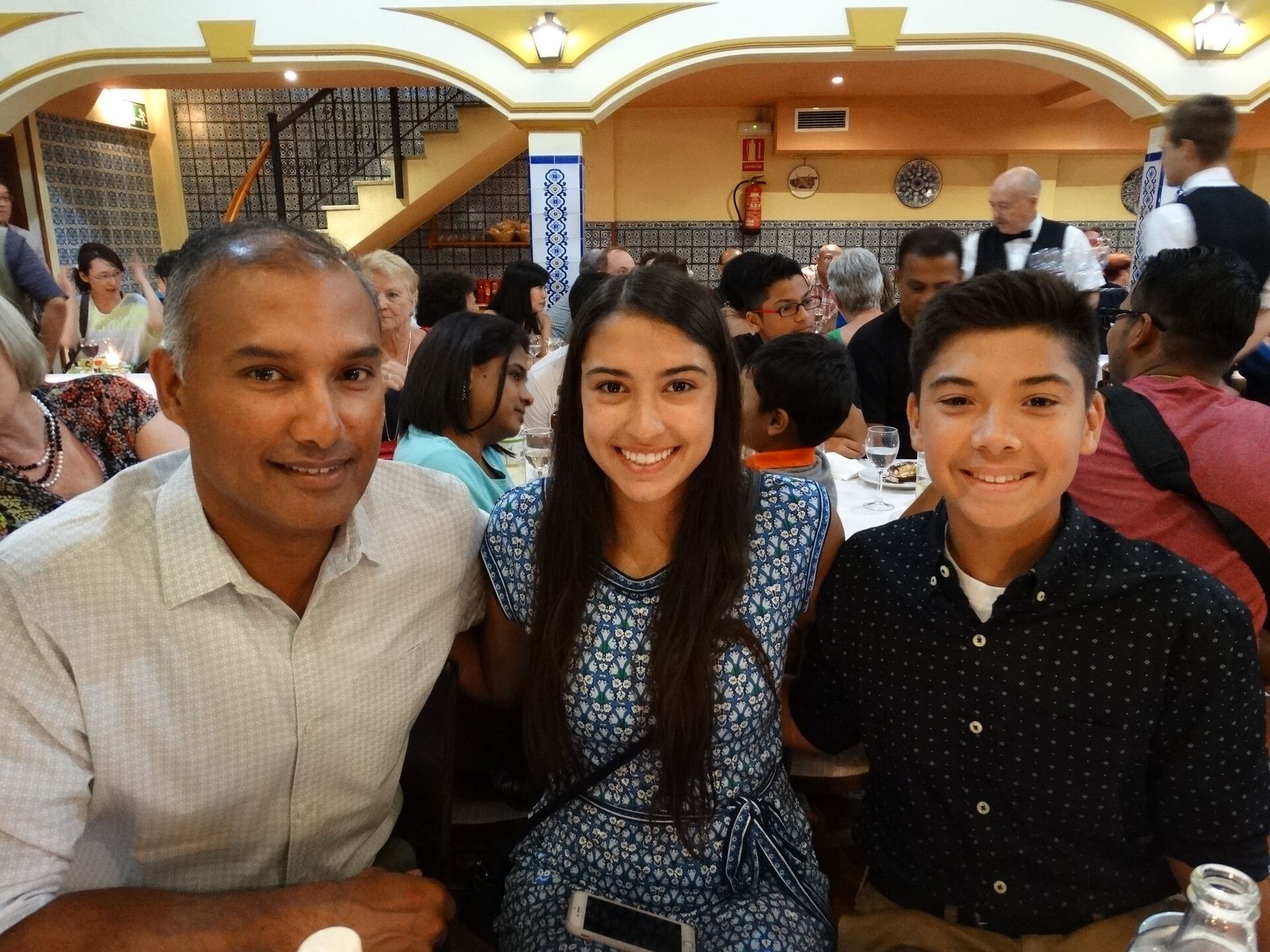 Partha and family on tour