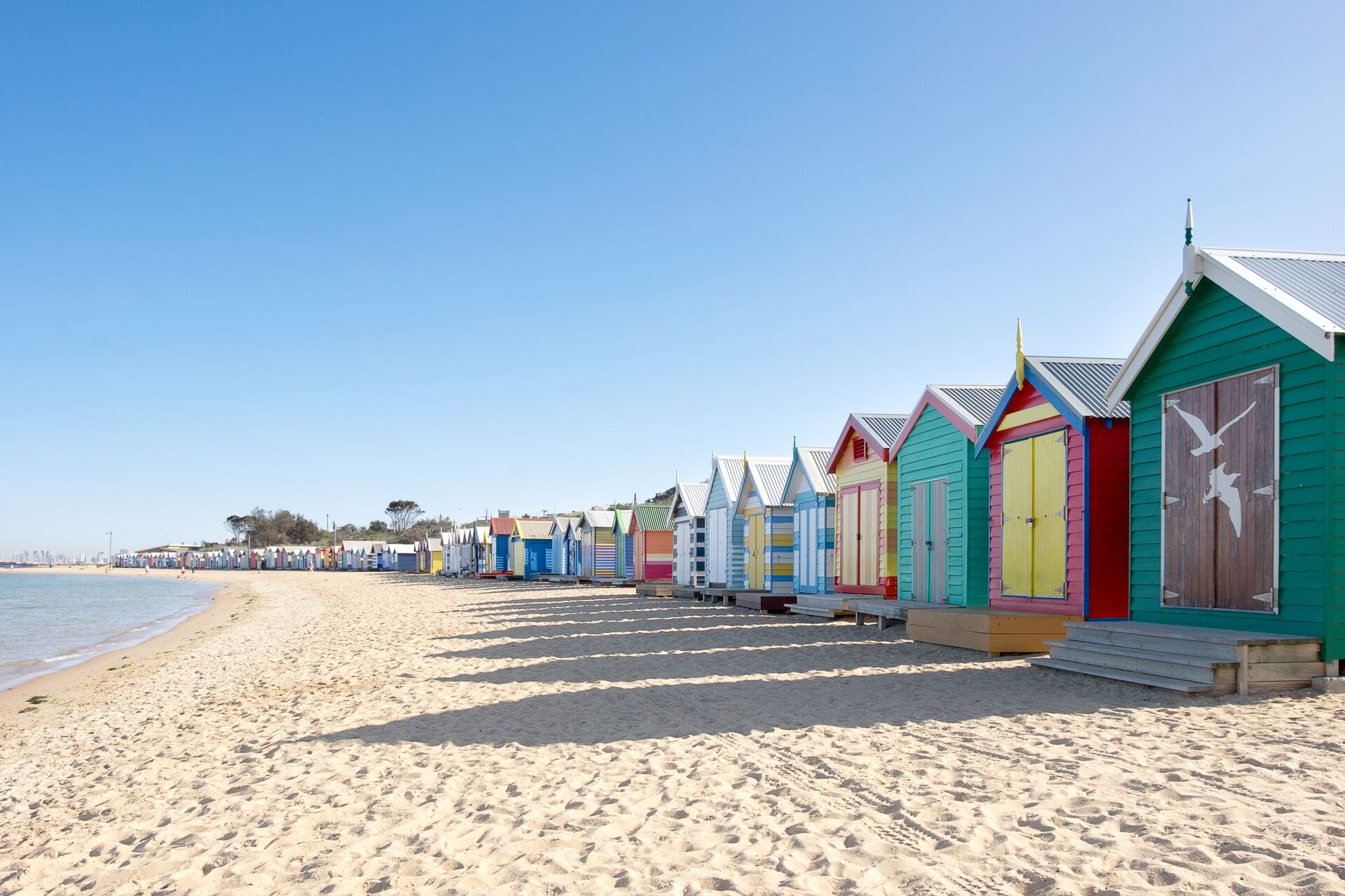 Brighton Beach Bathing Huts In Melbourne Australia