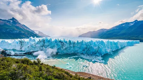 Perito Moreno Glacier In Los Glaciares National Park El Calafate Patagonia Argentina