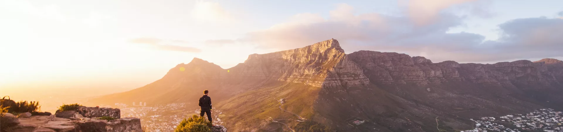 Mountain tops of Table Mountains, Cape Town, South Africa
