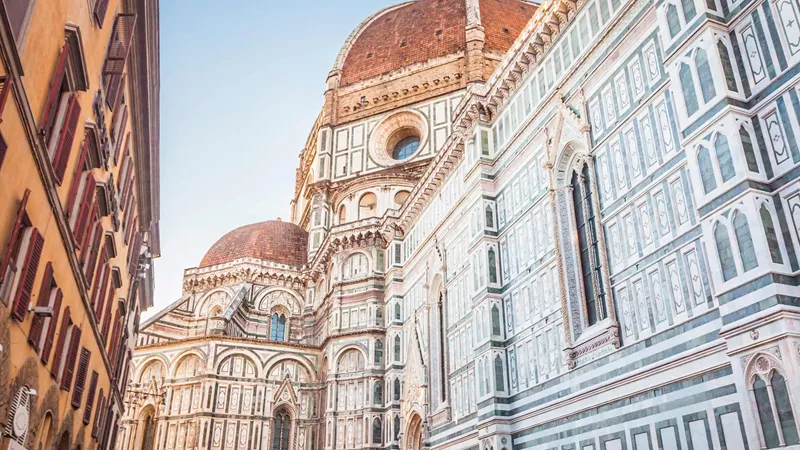 Walking tour and drive in Florence, Italy