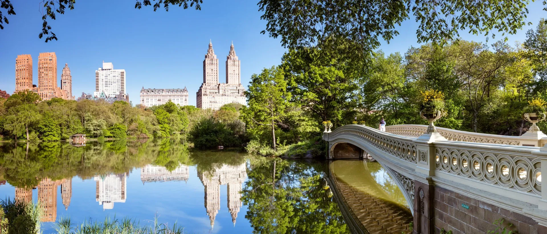 Bow Bridge In Springtime Central Park, New York