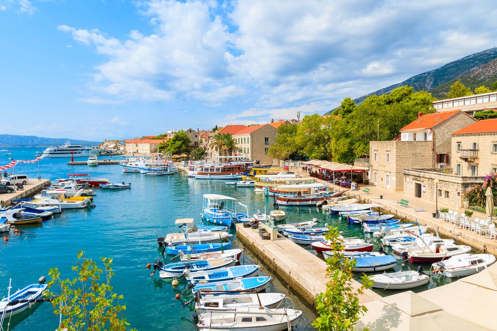 View Of Bol Port With Fishing Boats, Brac Island, Croatia
