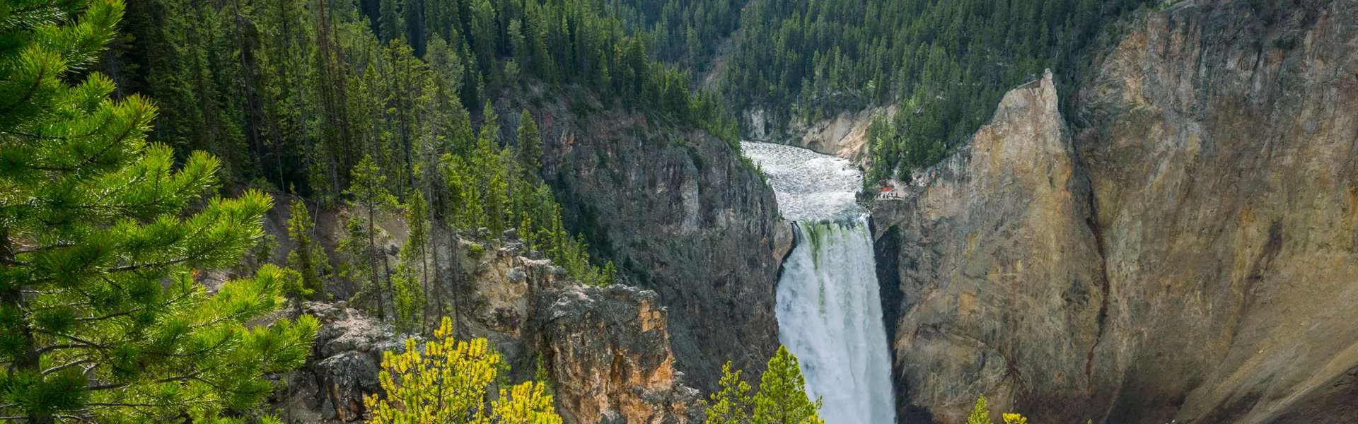 Waterfall in Yellowstone National Park, USA