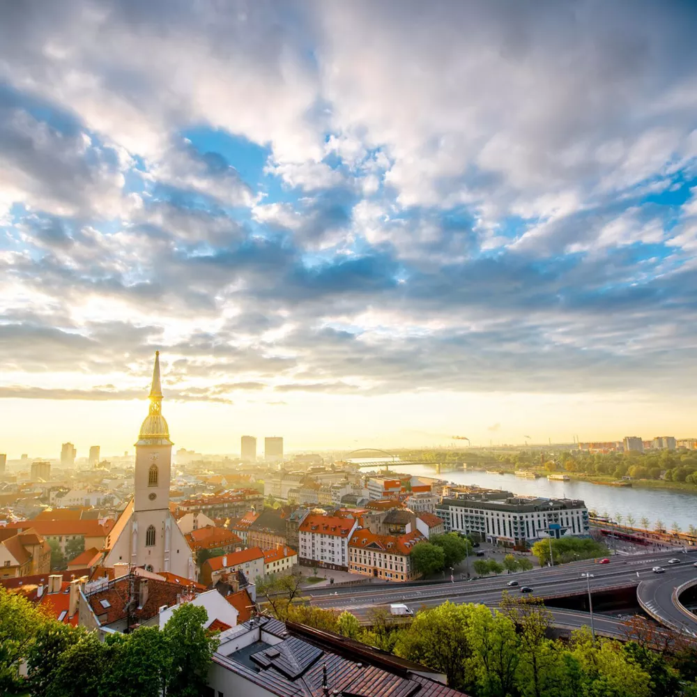 View On The Old Town In Bratislava, Slovakia
