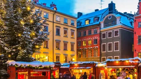 Christmas market in Stockholm, Sweden