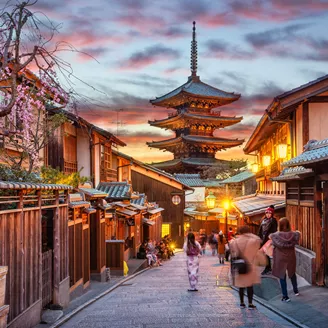 Yasaka Pagoda In Gion At Sunset, Kyoto, Japan 1149107495
