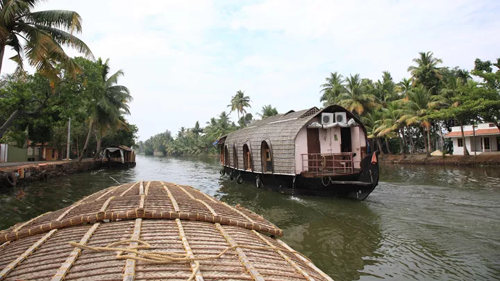 Houseboats in Kerala, India