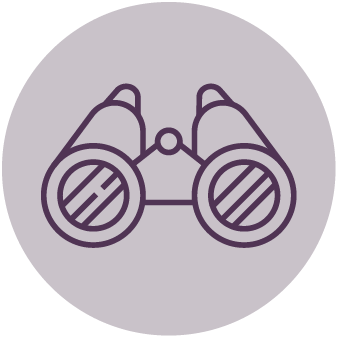 Must-sees to local secrets binoculars icon