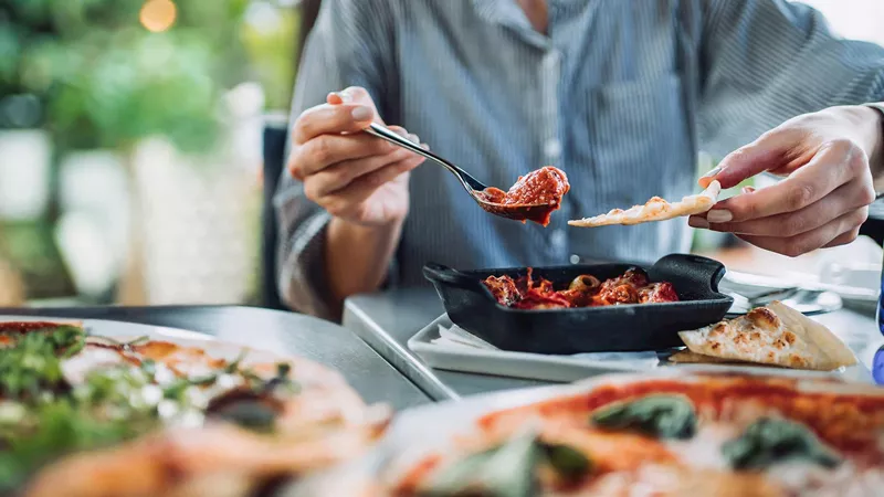 Dinner in Rome, Italy