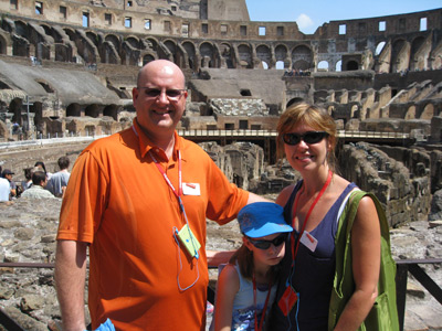 Trafalgar - Doug Patterson-Smith at the Colosseum, Rome