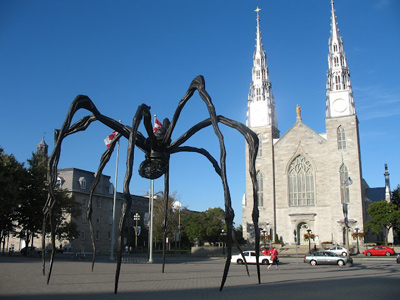 'Maman' spider sculpture in Ottawa, Canada