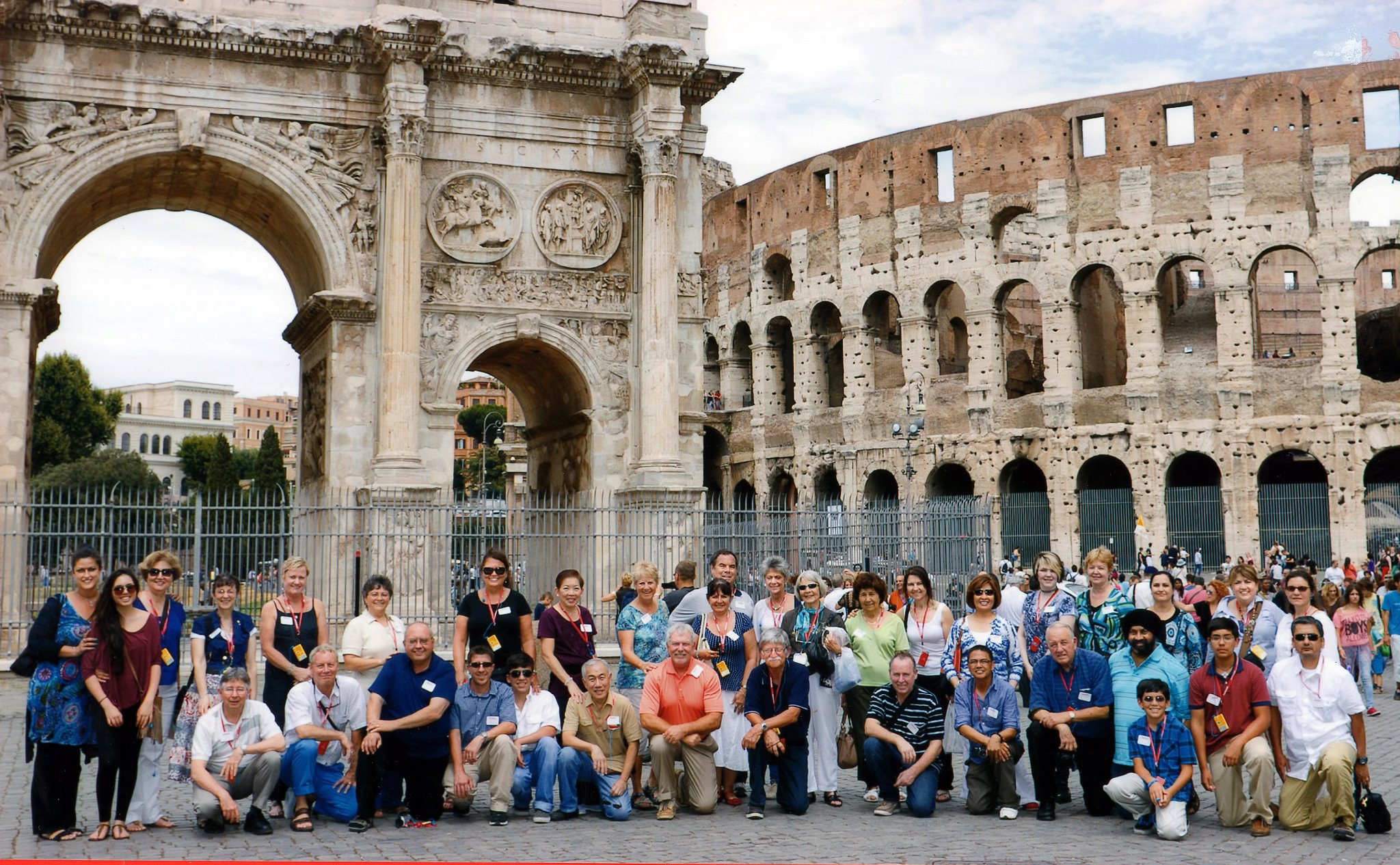 Group at the Colosseum Group at the Colosseum