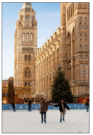 Ice-skating in London