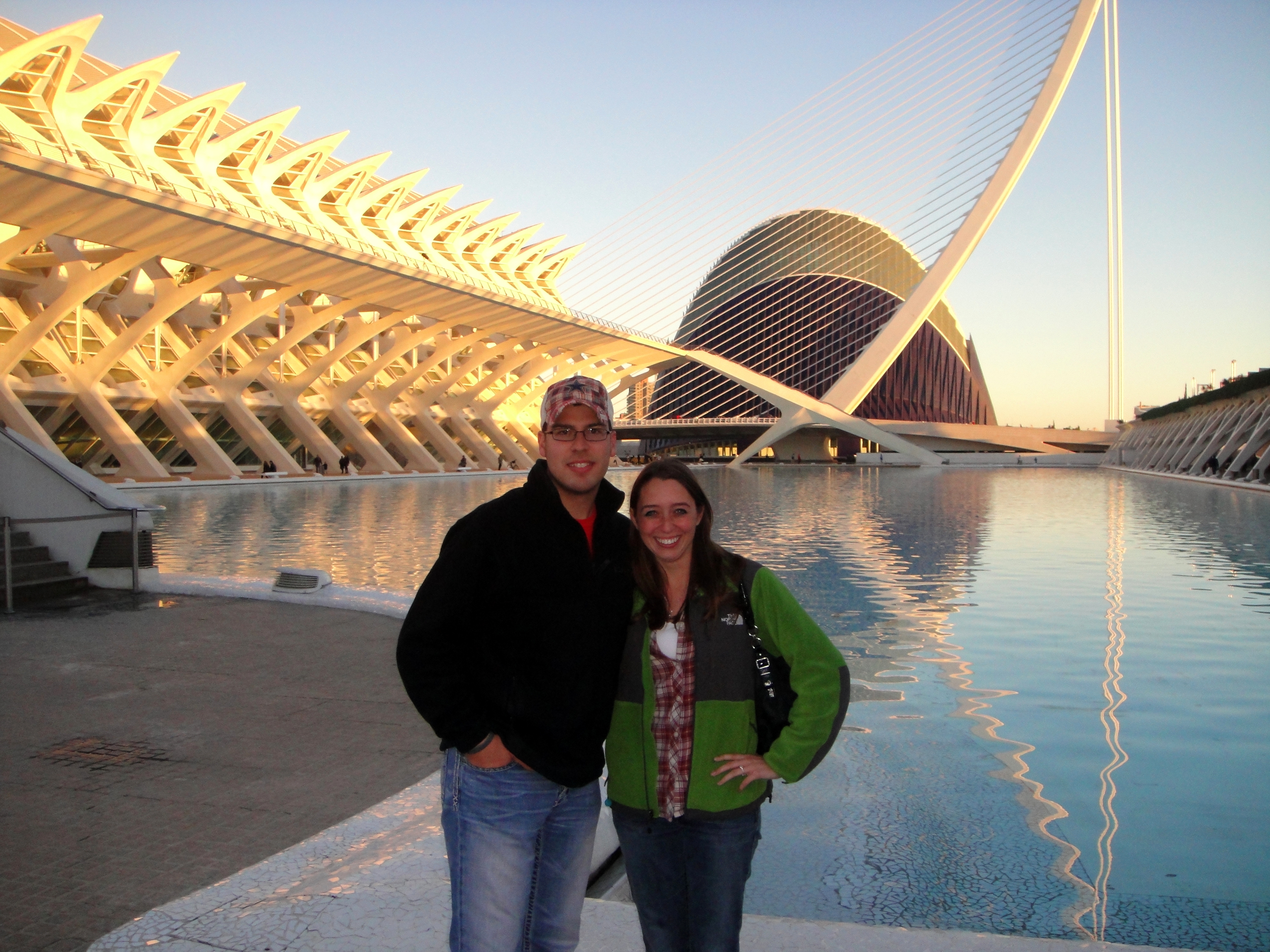 Modern egg shaped building in Granada