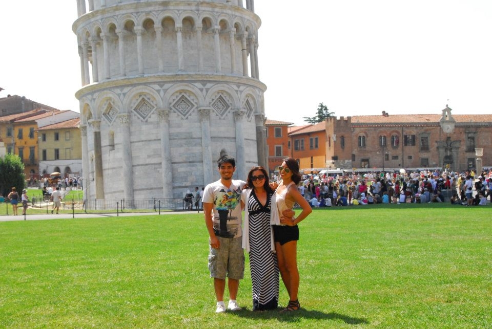Us at The Leaning Tower of Pisa