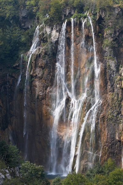 Waterfall at Plitvice Lakes National Park, Croatia