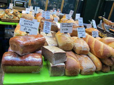 Local breads at St. George's market, Belfast, Ireland