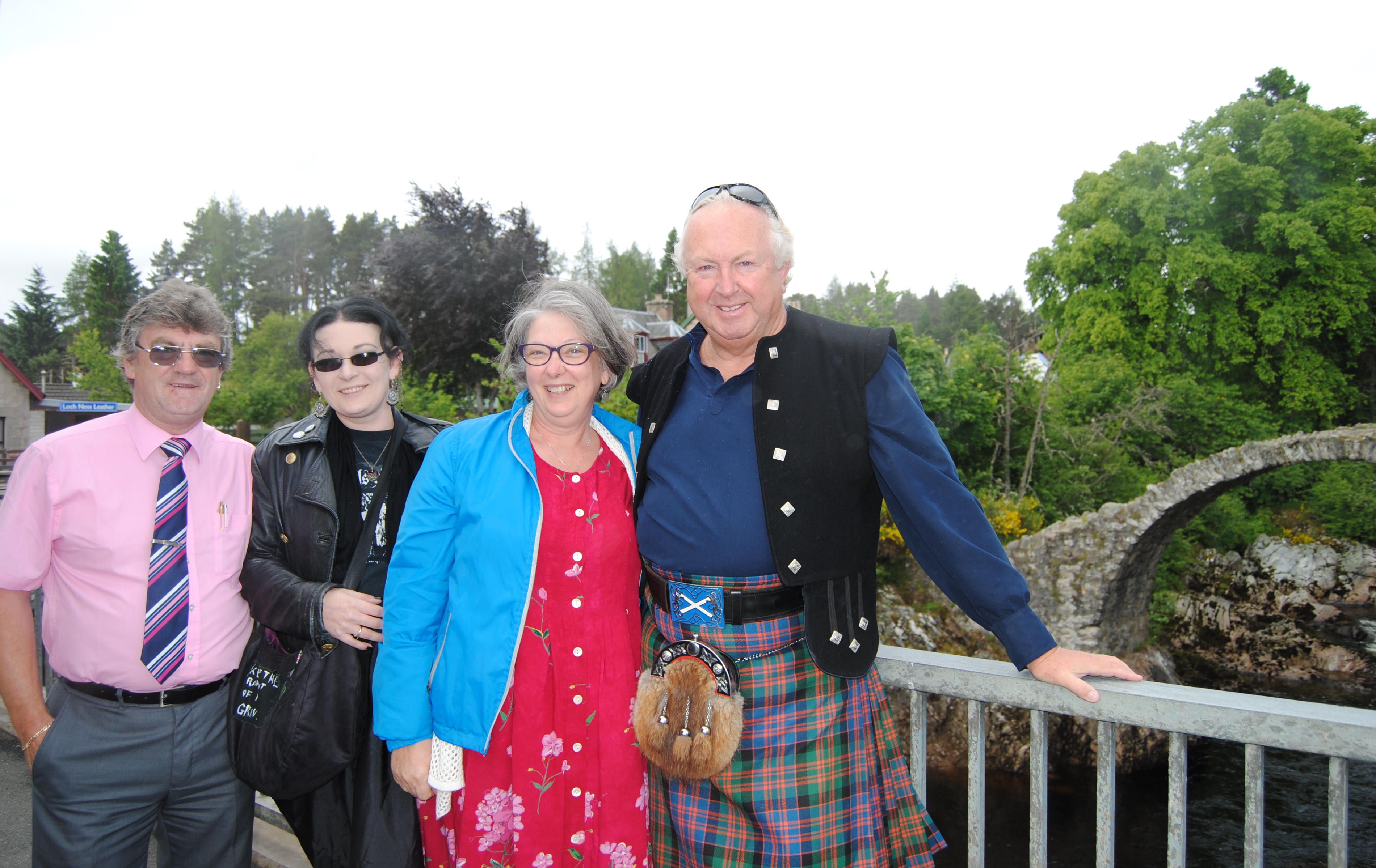 Jim, Alethea, Bunny, Tom at Carrbridge