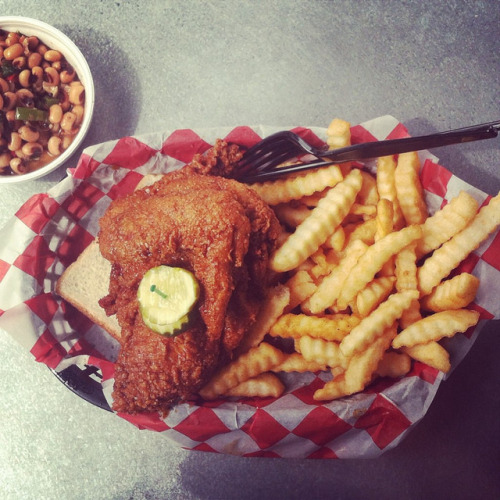 hot chicken at Hattie B's