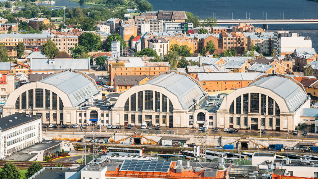 Aerial view of Riga