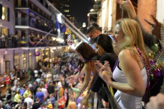 New Orlean's French Quarter during Mardi Gras