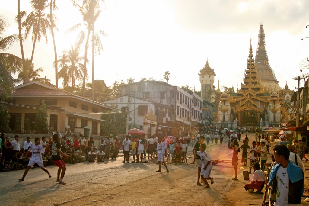 Yangon street life