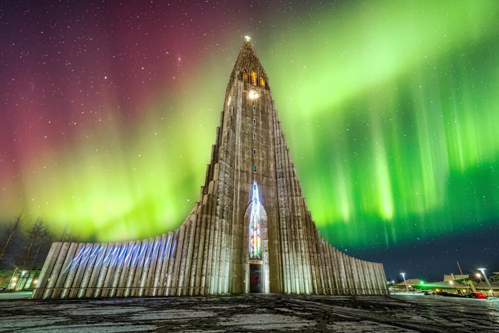 Hallgrímskirkja in Reykjavík Iceland