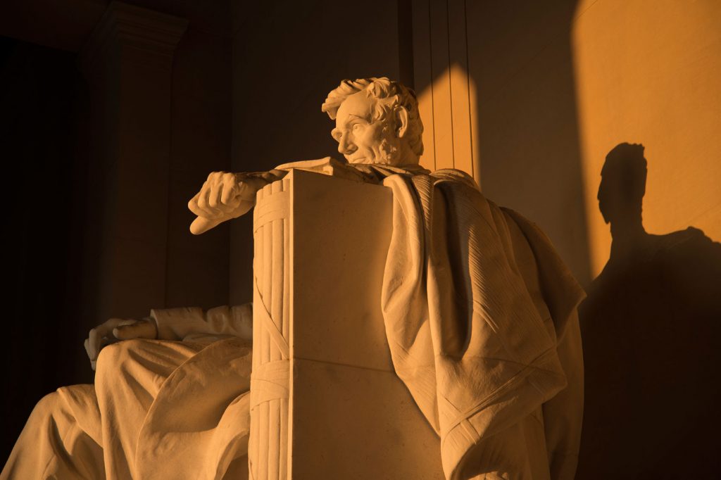 Lincoln statue - great to visit during memorial Day in the US