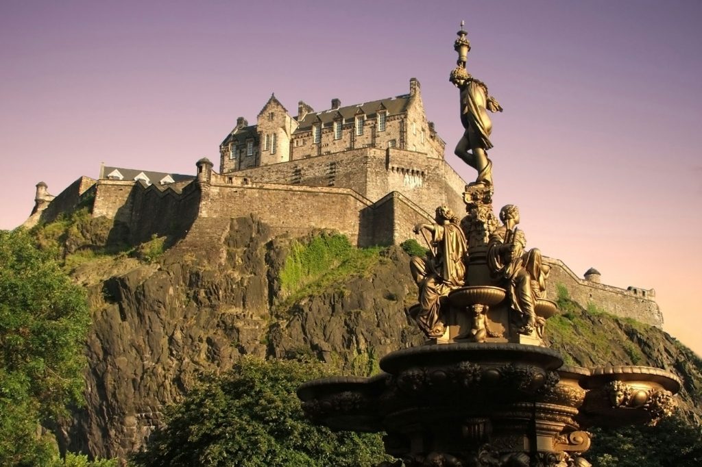 Edinburgh Castle in Scotland