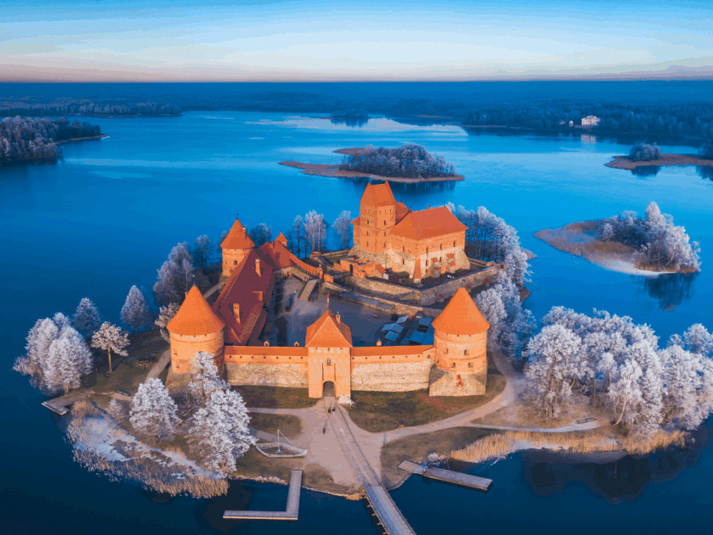 Trakai Island Castle in Lithuania
