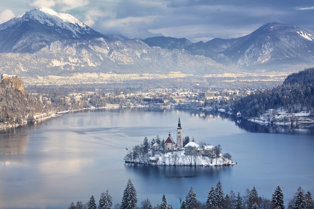 Lake Bled at winter