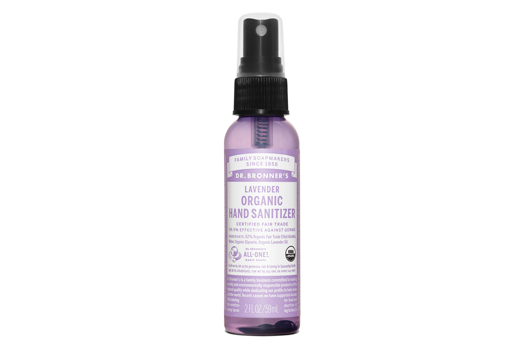 Travel Beauty & Grooming Products dr-bronners-organic-handsanitizer