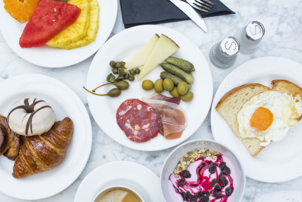 Continental breakfast in Europe