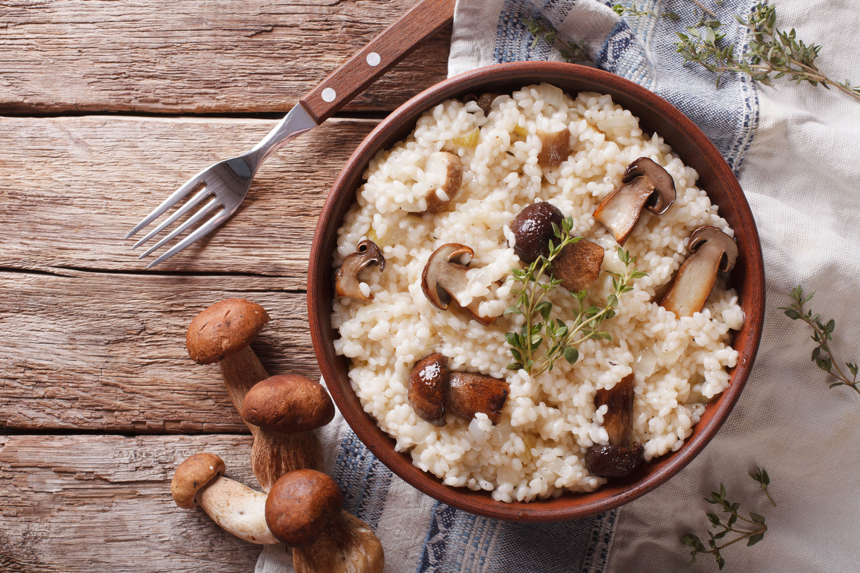 Risotto with porcini mushrooms