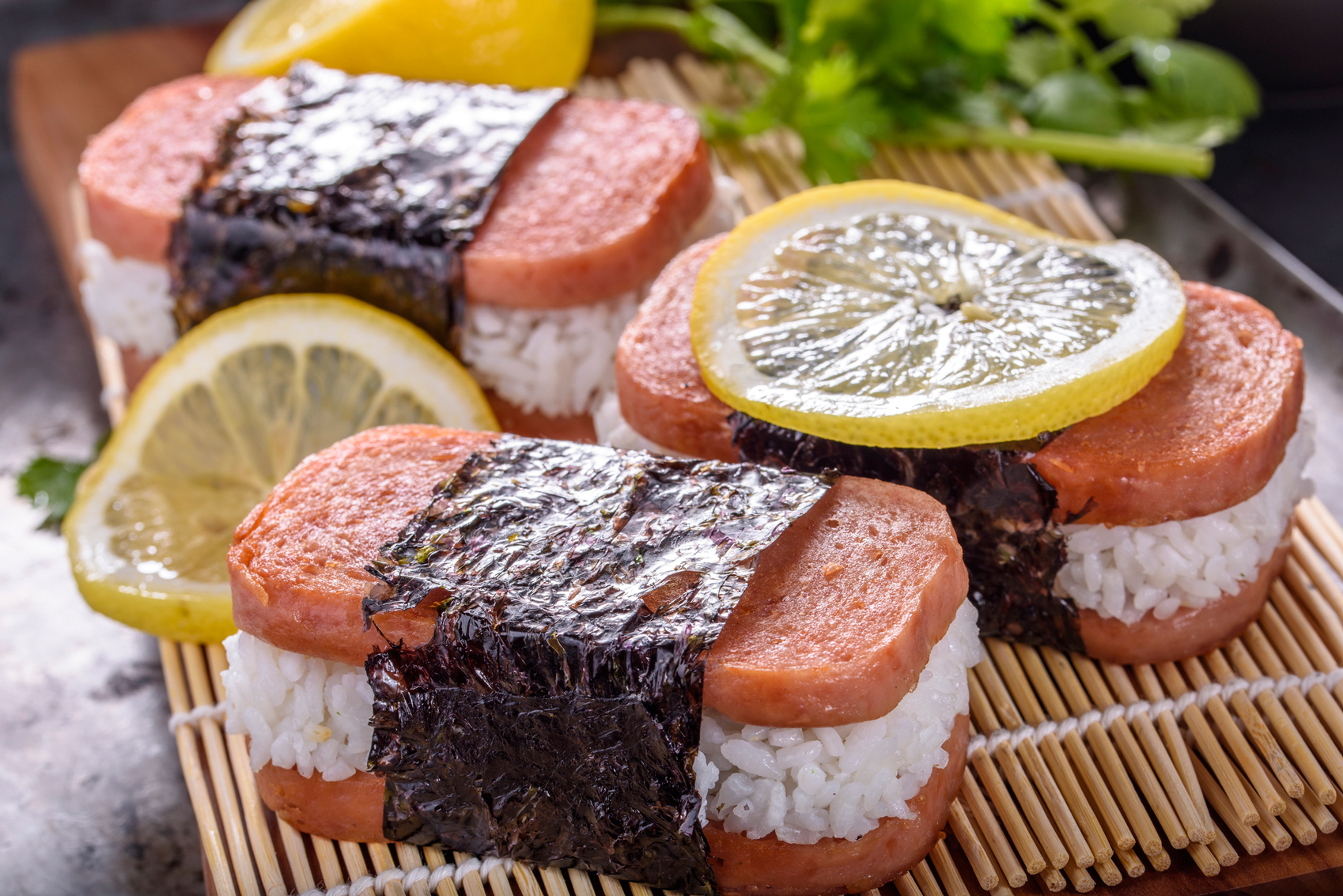 Hawaiian dishes Spam-Musubi-www.istockphoto.comgbphotospam-musubi-gm689904266-127089717-4kodiak