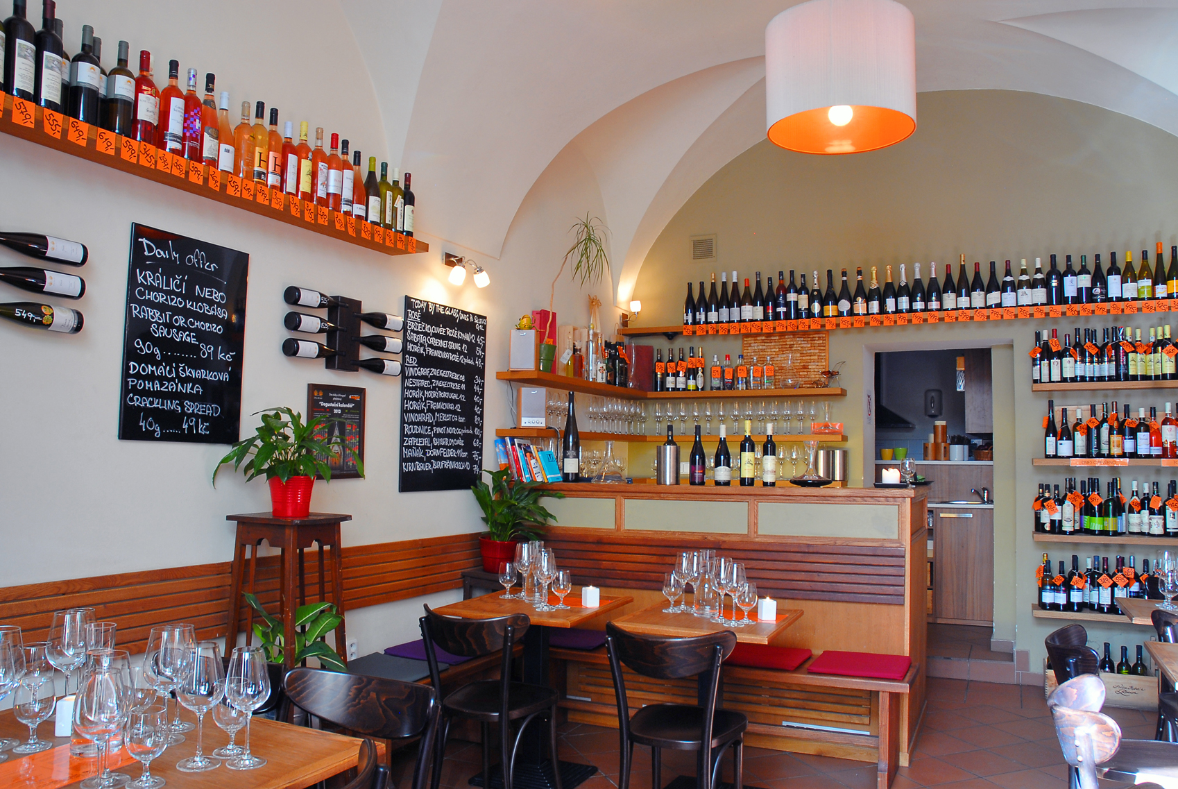 Prague wine bar