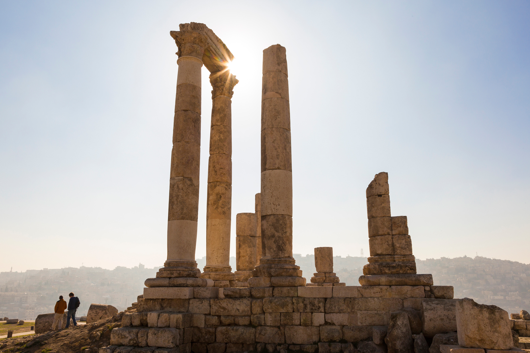 Ancient temple ruins in Jordan