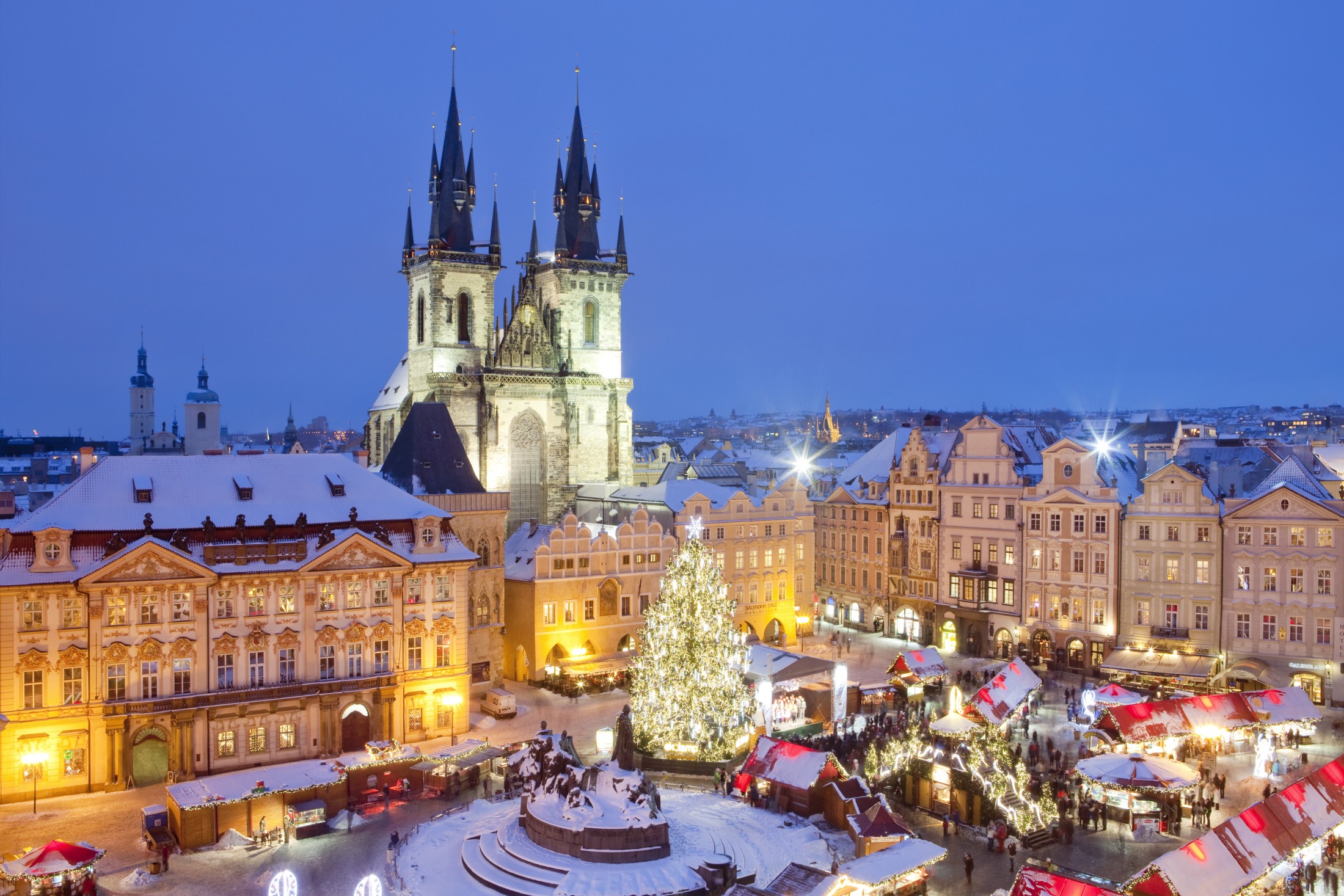 Prague Old Town Square at Christmas TIme