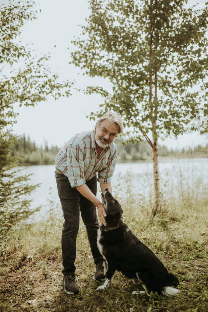 Dave Monson and his dog on a Be My Guest experience