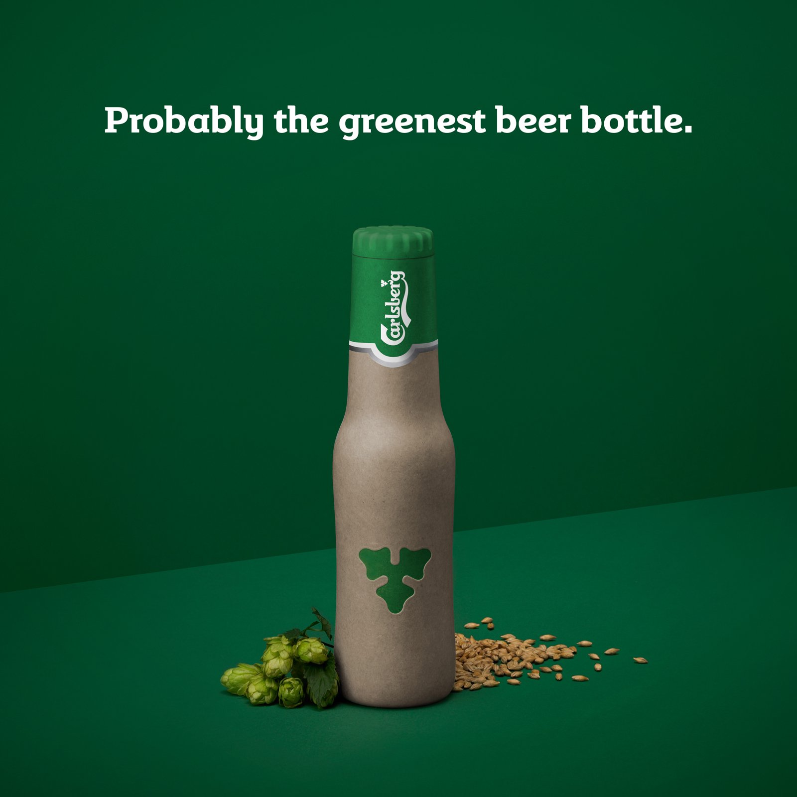 Carlsberg first fully recyclable beer bottle