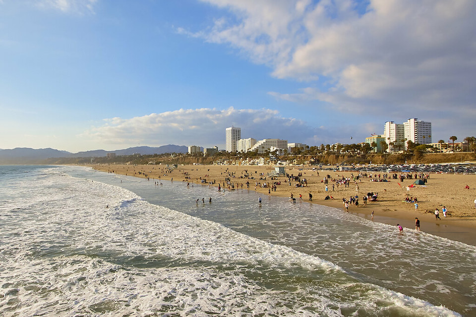 beach in santa monica