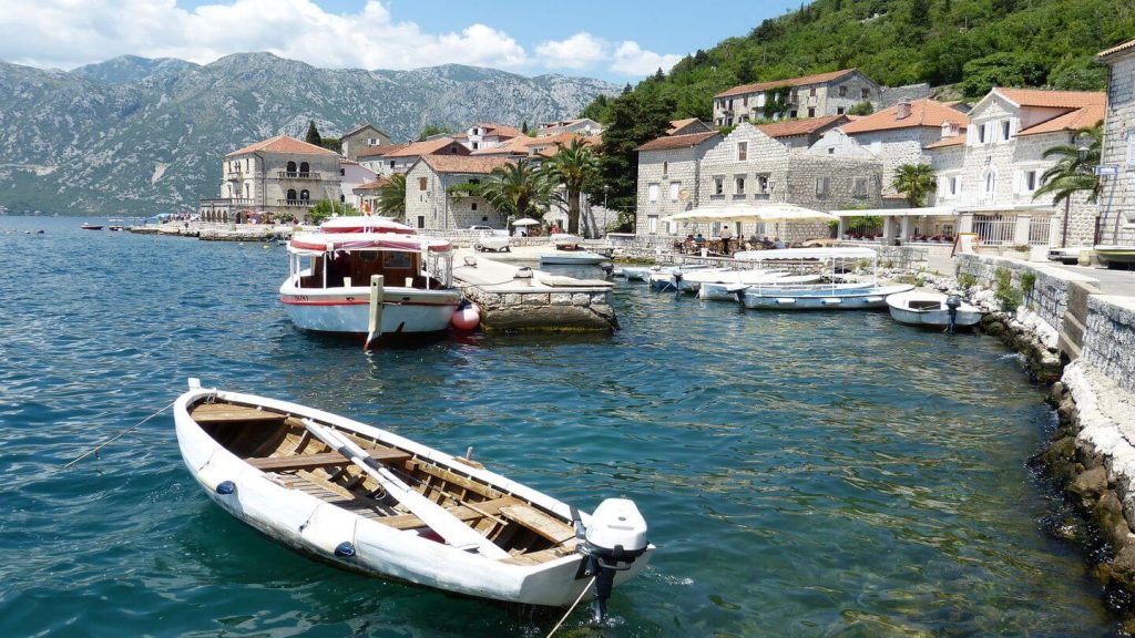 boats bay of kotor montenegro