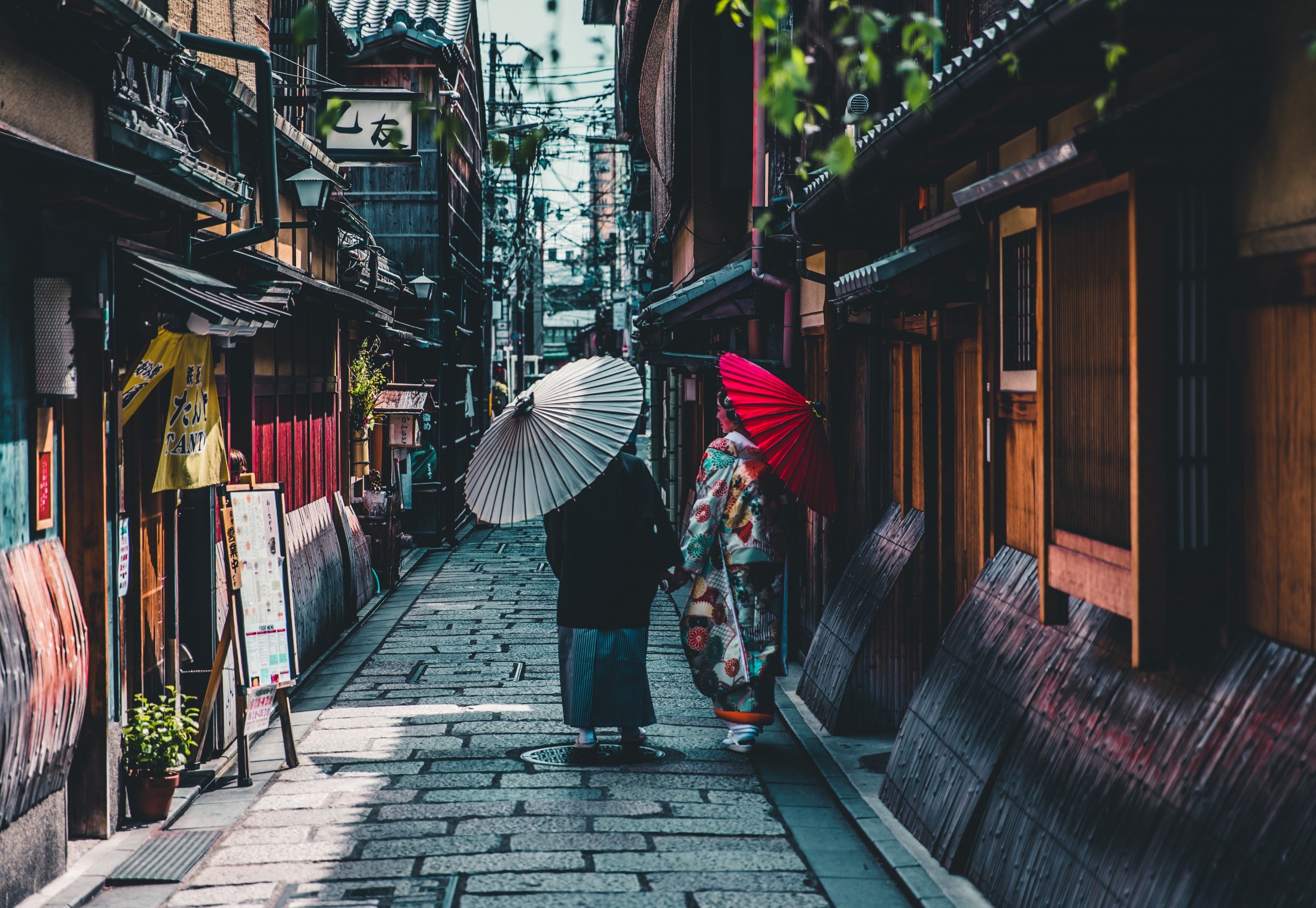 people walking with umbrellas in tokyo